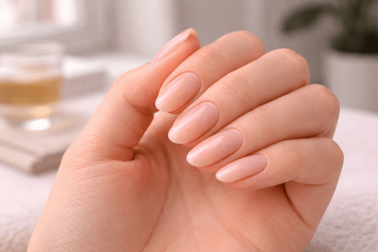 Gelnägel mit sichtbarem Herauswuchs – idealer Zeitpunkt zum Auffüllen